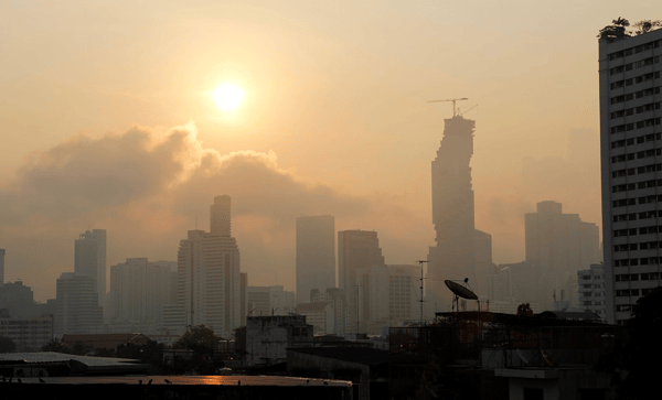 Bangkok Metropolitan area air quality index