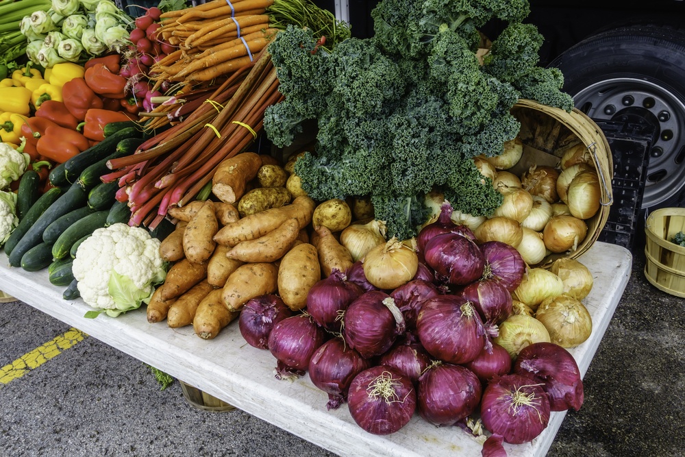 Variety of fresh vegetables to help improve memory