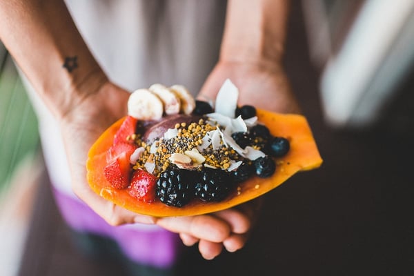 vegan acai bowl in thailand