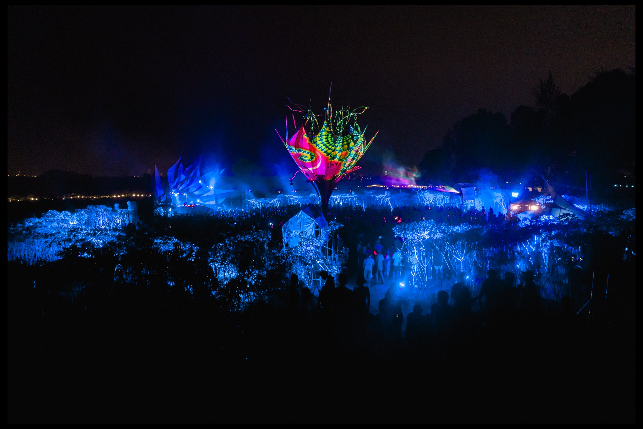 wonderfruit festival at night. Photo by wonderfruit