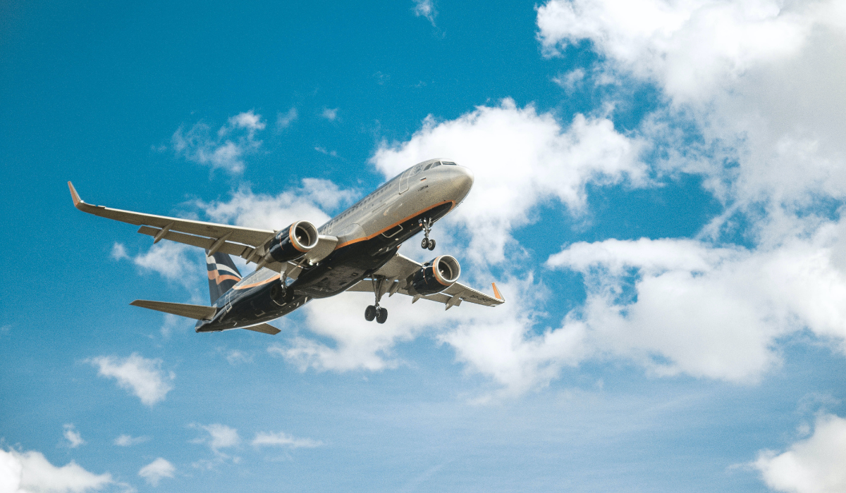 Plane in the sky